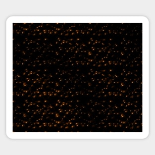 Golden stars in the dark sky Sticker